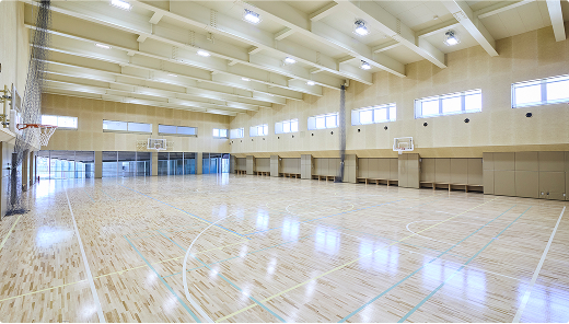渋谷区本町コミュニティセンターのアリーナ内観