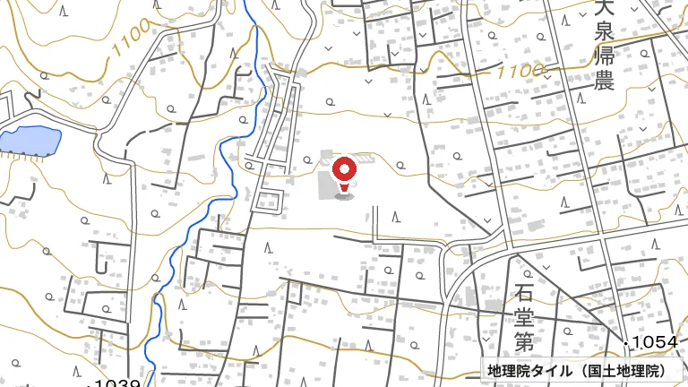グランドメルキュール八ヶ岳リゾート&スパ ピックルボールコートの所在地の地図（出典: 地理院タイル／国土地理院）