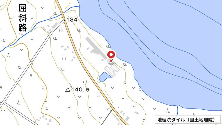 屈斜路プリンスホテル ピックルボール（宿泊者向け用具貸出）の所在地の地図（出典: 地理院タイル／国土地理院）