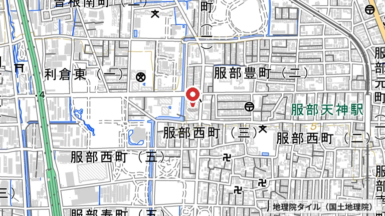 カクタスC＆C豊島体育館の所在地の地図（出典: 地理院タイル／国土地理院）